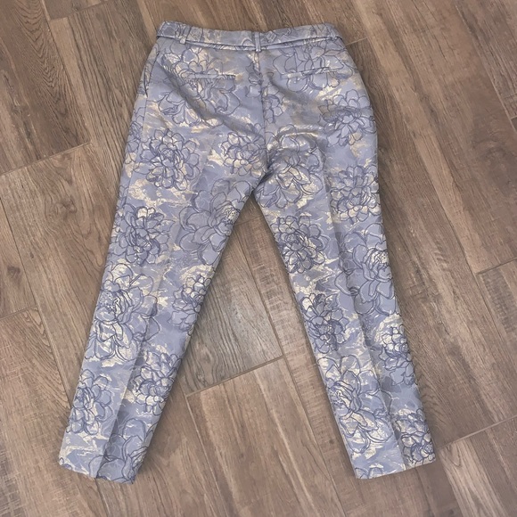 Tahari ASL Women's Metallic Jacquard Slim Pants in size petite 0 - Picture 13 of 15